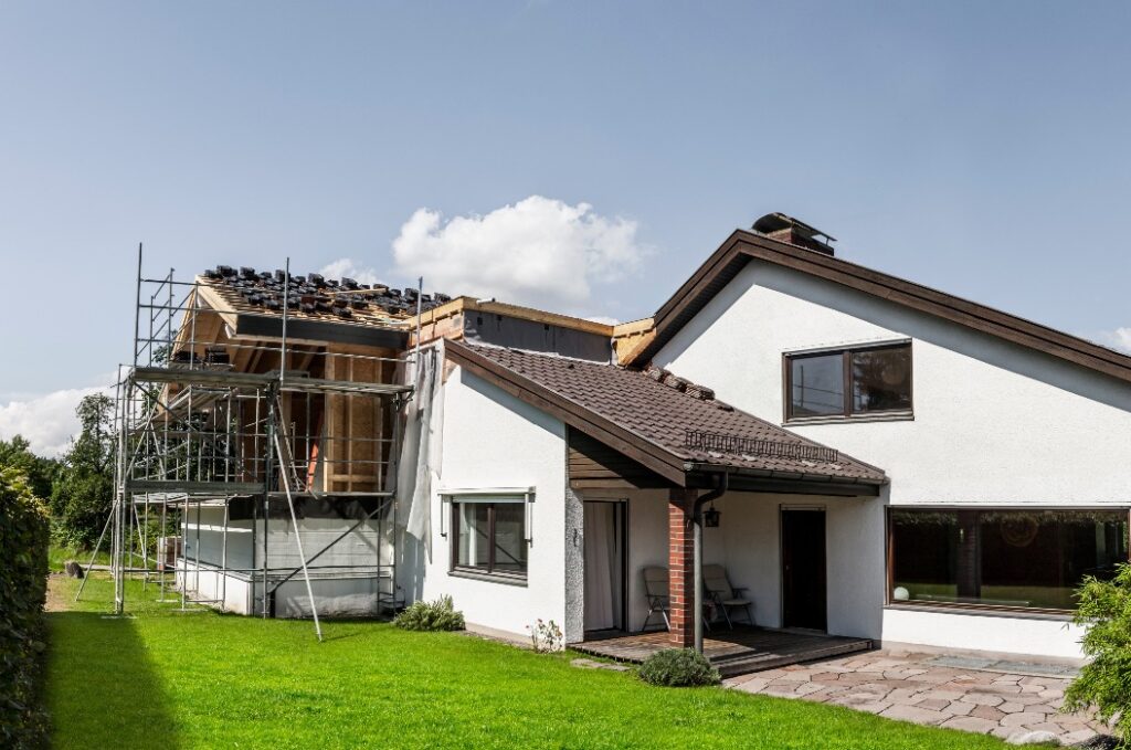 Anbau an ein Einfamilienhaus